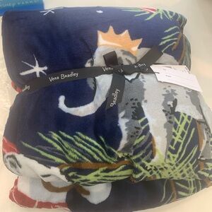 Vera Bradley unicorn holiday blanket